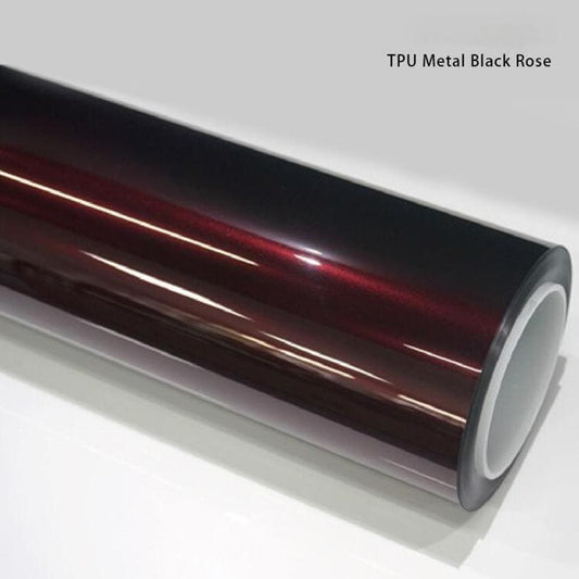TPU Metal Black Rose Car Wrap - Veintone Car Film