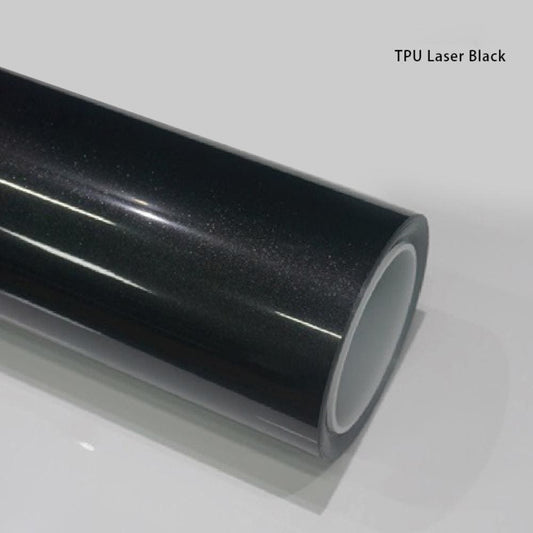 TPU Laser Black Car Wrap - Laser Black Car Wrap