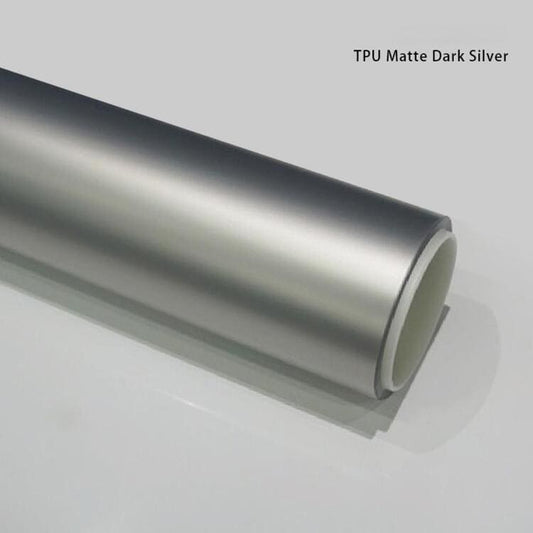 Veintone TPU Matte Dark Silver Car Film PPF | Ultra-Matte Self-Healing Dark Grey Silver Paint Protection Film | Color PPF Series