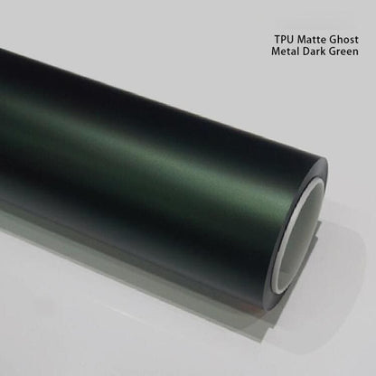 Veintone TPU Matte Ghost Metal Dark Green Car Film PPF | Ultra-Matte Self-Healing Metallic Green Paint Protection Film | Veintone Color PPF Series