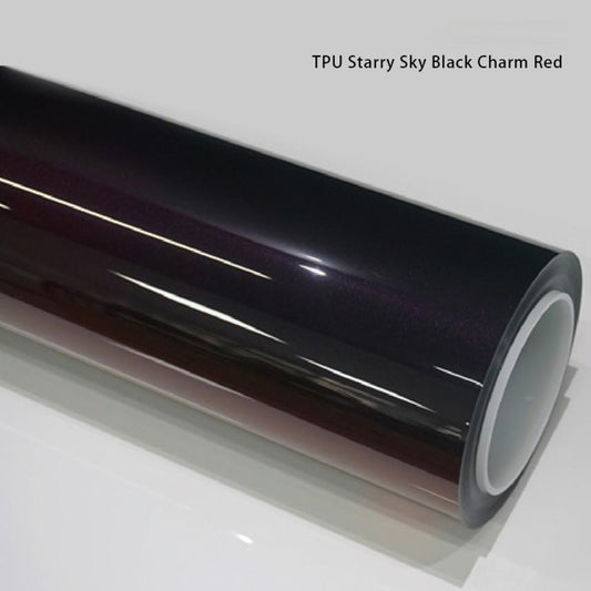 Veintone TPU Starry Sky Black Charm Red Car Wrap
