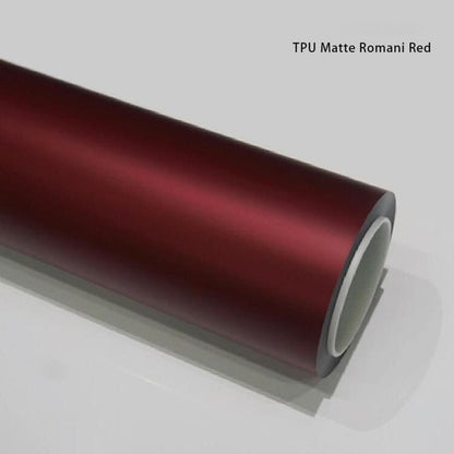 Veintone TPU Matte Romani Red Car Film PPF | Ultra-Matte Self-Healing Red Paint Protection Film | Veintone Color PPF Series