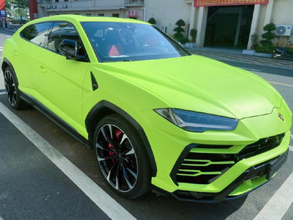 Veintone Ultimate Flat Fluorescein Yellow Vinyl Car Wrap | Matte Neon Yellow Wrap Film | Ultra-Bright Fluorescent Finish