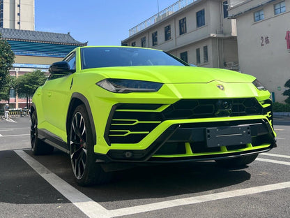 Veintone Ultimate Flat Fluorescein Yellow Vinyl Car Wrap | Matte Neon Yellow Wrap Film | Ultra-Bright Fluorescent Finish