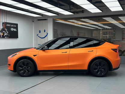 Veintone Ultimate Flat Orange Car Vinyl Wrap | Premium Matte Orange Color Change Wrap