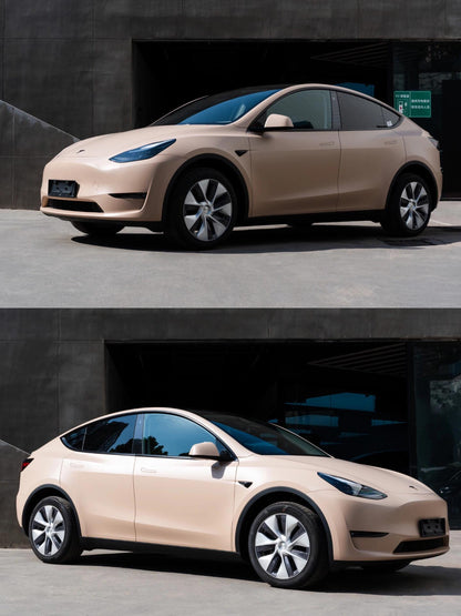 Veintone Ultimate Flat Shine Latte Vinyl Car Wrap – Sleek Matte Latte Finish with Subtle Shine for Modern Vehicle Styling