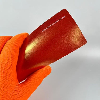 Veintone Matte Diamond Gold Orange Vinyl Car Wrap