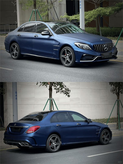 Veintone TPU Matte Magic Flame Dark Blue Car Film PPF | Ultra-Matte Self-Healing Metallic Blue Paint Protection Film | Veintone Color PPF Series