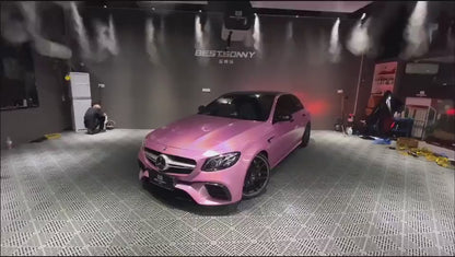 Veintone Glossy Laser Pink Car Vinyl Wrap | High Gloss Laser Pink Car Color Change Wrap