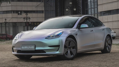 Veintone Matte Diamond Grey Blue Vinyl Car Wrap