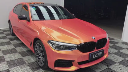 Veintone Magic Spectral Orange Vinyl Car Wrap | Iridescent Orange Chameleon Wrap | High-Gloss Magic Film