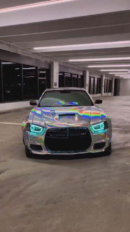 Veintone PET Laser Silver Vinyl Car Wrap – High-Gloss Laser Silver Film for Durable & Sleek Automotive Styling