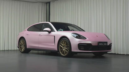 Veintone Pure Metal Cherry Pink Vinyl Car Wrap | Gloss Metallic Hot Pink Auto Wrap Film | High-Performance Wrap Material