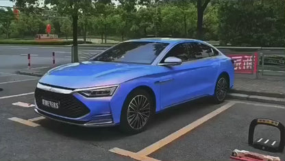 Veintone Glossy Diamond Blue Red Vinyl Car Wrap | Iridescent Crystal Gloss Wrap | Chameleon Effect Auto Film