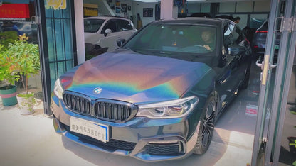 Veintone Matte Laser Black Vinyl Car Wrap – Sleek Matte Black Finish with Dynamic Laser Texture