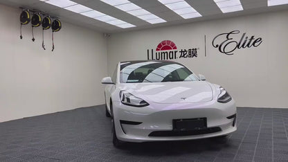 Veintone Glossy White to Purple Vinyl Car Wrap – Color-Shifting High-Gloss Wrap from Elegant Pearl White to Vivid Purple